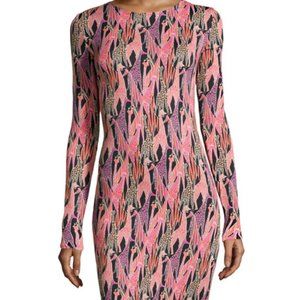 Julie Brown Morgan Giraffe Print Jersey Dress